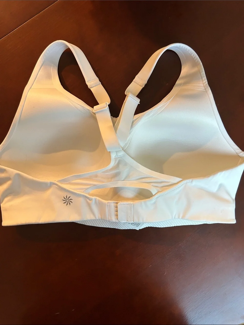 Athleta Seamless White Wireless Bra - Comfortable Everyday Support